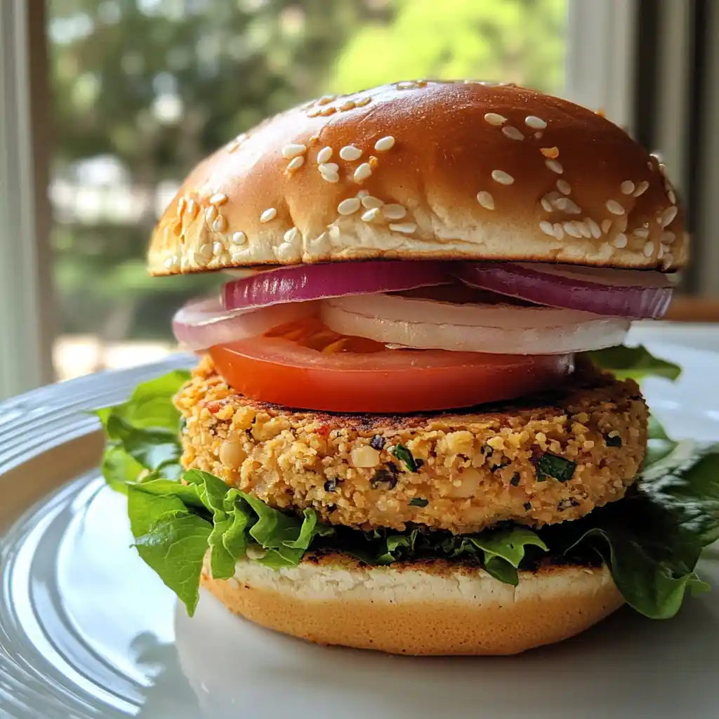 Grilled Chickpeas burger
