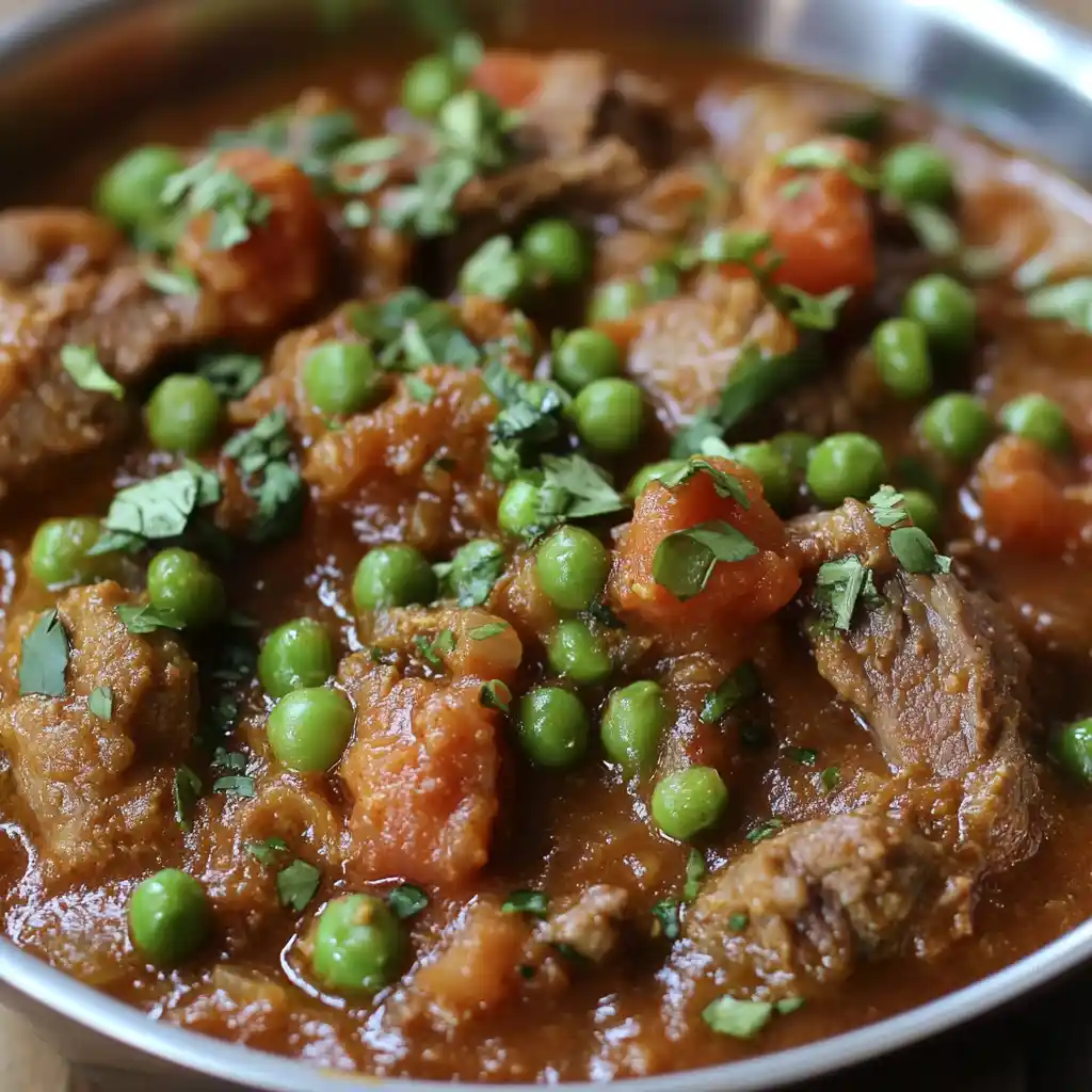 Indian Lamb with Fresh Peas