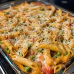 Italian Peas Pasta Bake