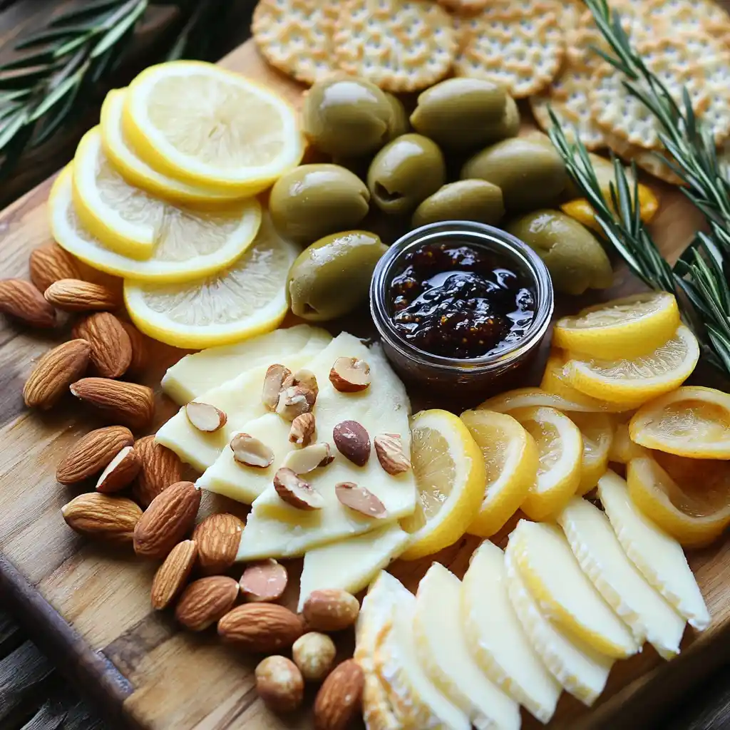 Lemon and Provolone Board