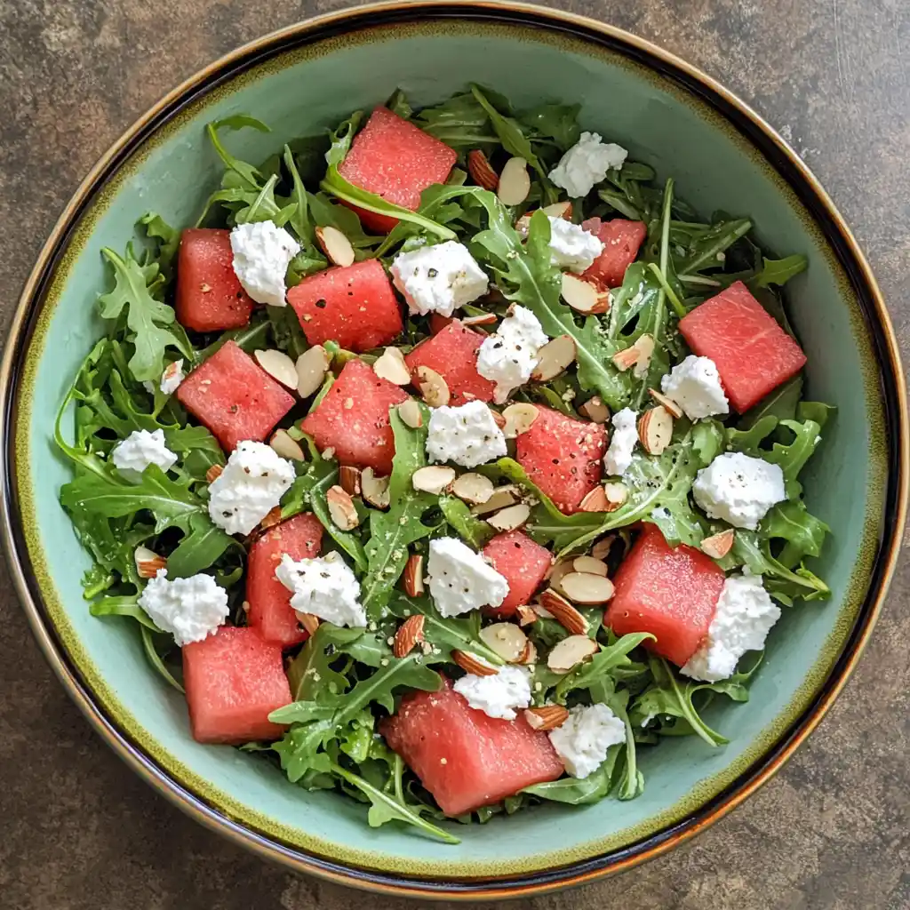 Light Arugula and Watermelon Salad