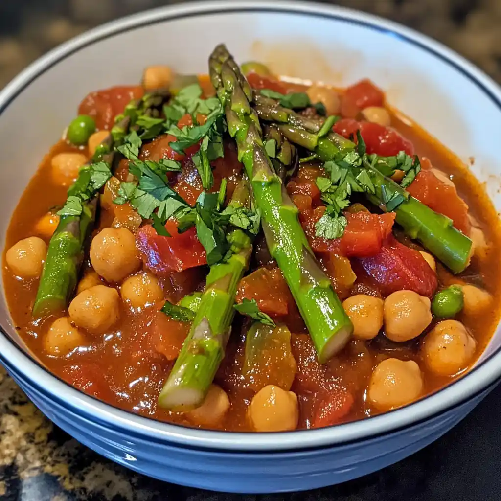 Moroccan Asparagus Stew