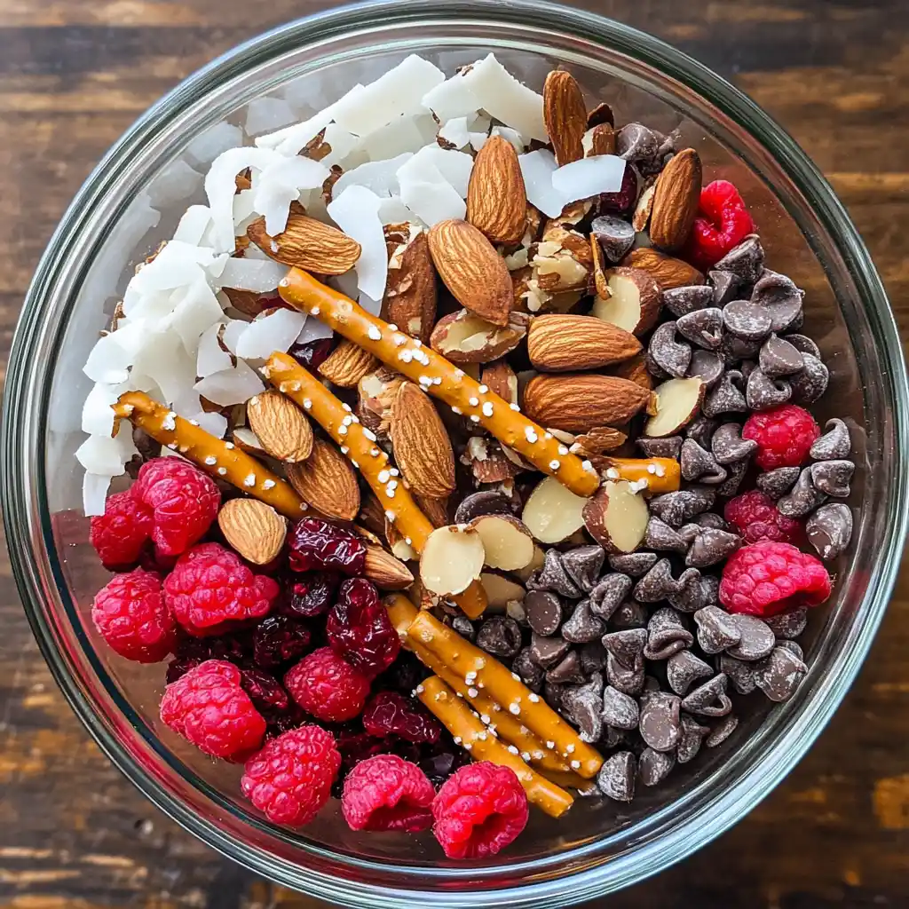 Portable Raspberry Trail Mix