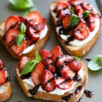 Portable Strawberry Bruschetta