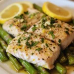 Slow-Cooked Mahi-Mahi with Asparagus