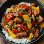 Slow-Cooked Tempeh with Bell Peppers