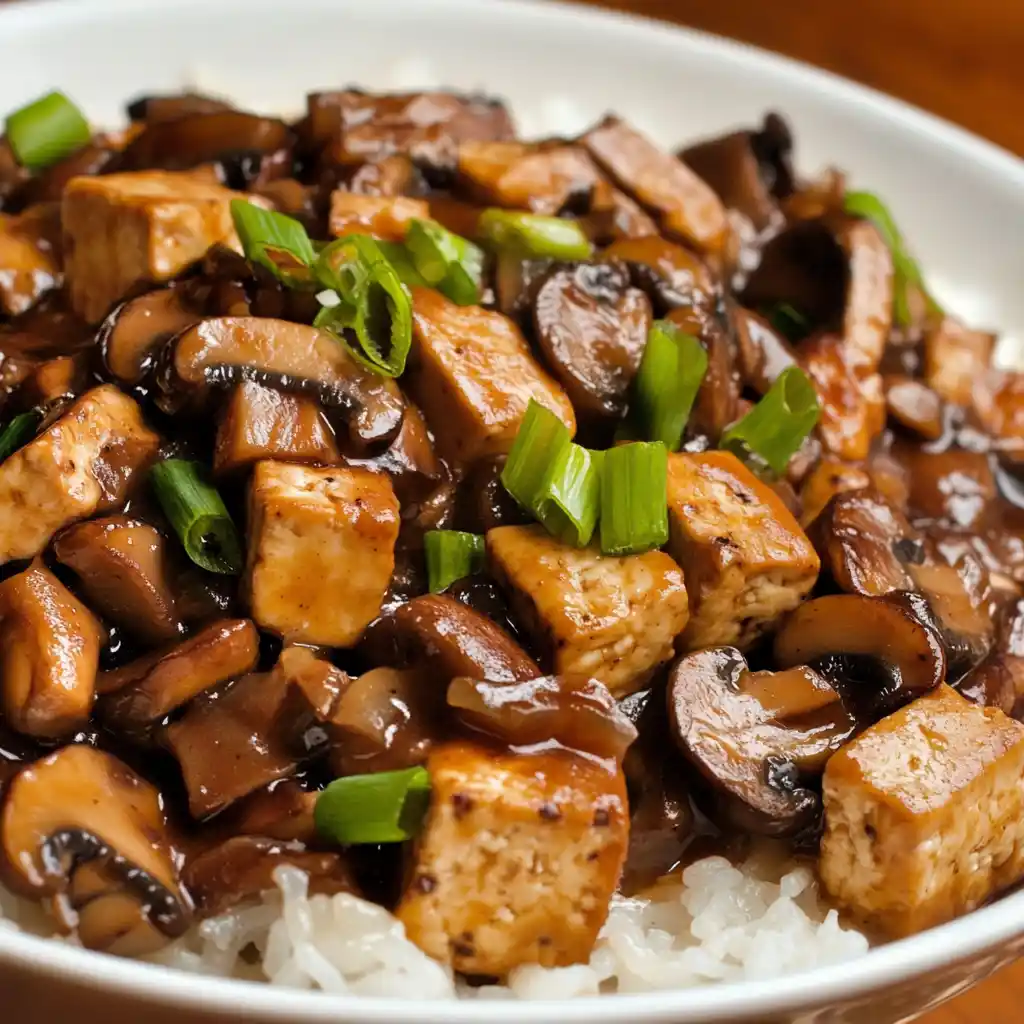 Slow-Cooked Tofu with Mushrooms