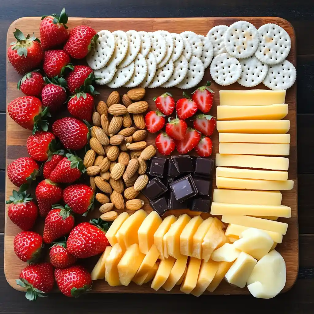 Strawberry and Cheddar Board