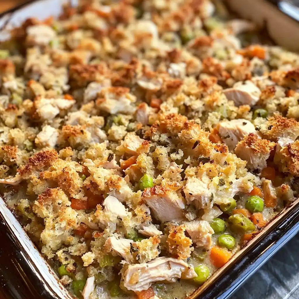 Turkey and Stuffing Casserole